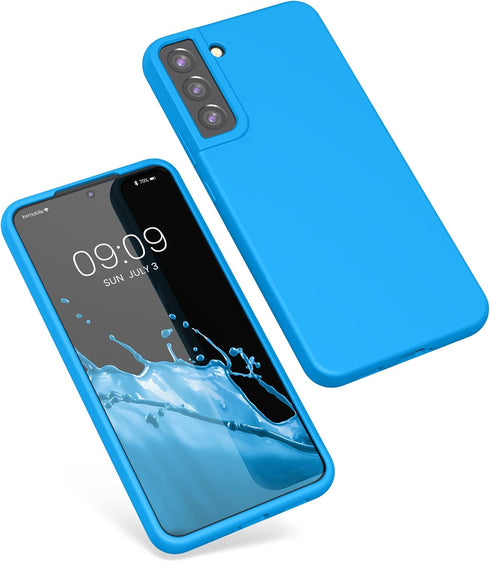 kwmobile Case Compatible with Samsung Galaxy S22 Plus Case - TPU Silicone Phone Cover with Soft Finish - Radiant Blue...