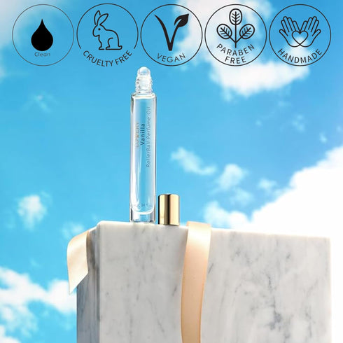 LOVERY Vanilla Perfume Oil - Rollerball Perfume Oil - Vanille Fragrance, Long Lasting Fragrance Oil - Clean Perfume for Women - Gifts for Women, W...