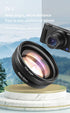 18 mm Wide Angle Macro Combined Additional Camera Lens for 52mm Lens Sony ZV1 RX100M7 / Canon G7X Lens Accessories (Black)...