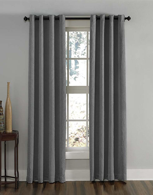 Curtainworks Lenox Grommet Curtain Panel, 50 by 84", Grey...