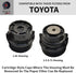 Oil Filter Wrench for Toyota Camry, Tundra, Tacoma, 4Runner, RAV4 and More - 64mm 14 Flute Precision CNC Machined Aluminum Oil Filter Removal Tool...