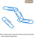MECCANIXITY Paper Clips Small Size 1.1 Inch Vinyl Coated to Prevent Tearing Pages with Box for Organize Office Home Blue Count 200...