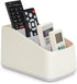 Remote Control Holder with 4 Compartments,TV Remote Caddy/Box/Tray Organizer for Bedside Table/Office Desk,Desktop Storage Organizer for Small Con...
