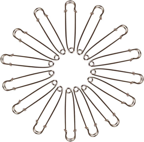 Baitaihem 50 Pcs Large Steel Safety Pins 3 inch Heavy Duty Safety Pins for Blankets, Skirts, Kilts, Crafts...