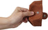 Cockatoo Genuine Leather Coin Pouch Change Holder, Mini Snap Pocket Wallet for Men Women (Black, Large)...