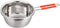 Stainless Steel Perforated Metal Colander Strainer with Long Red Handle Sieve Sifters Use for Kitchen Food Pasta Noodles Spaghetti Vegetables Silv...