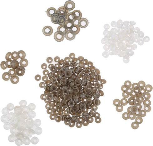 370 PCS 5mm-20mm Solid Black Eyes with Washers, Colorful Craft Plastic Safety Eyes Sewing for DIY of Puppet Plush Animal Making and Teddy Bear...