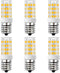 E17 LED Bulb, Stovetop Light, Appliance Bulb Under Microwave Oven, Non-Dimmable, 4W Warm White 3000K, 110V-130V, 6-Pack...