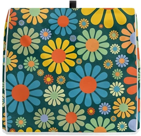 Yellow Sunflower Daisy Stand Mixer Cover Small Appliance Cover with Pockets for Kitchen/Keep Mixer Free From Dust and Fingerprint-S...