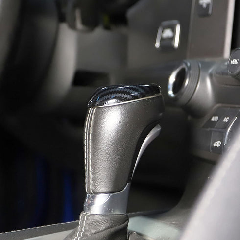 Korlot Carbon Gear Shift Knob Head Cover Trim for Chevrolet Corvette C7 2014-2019 Interior Accessories...