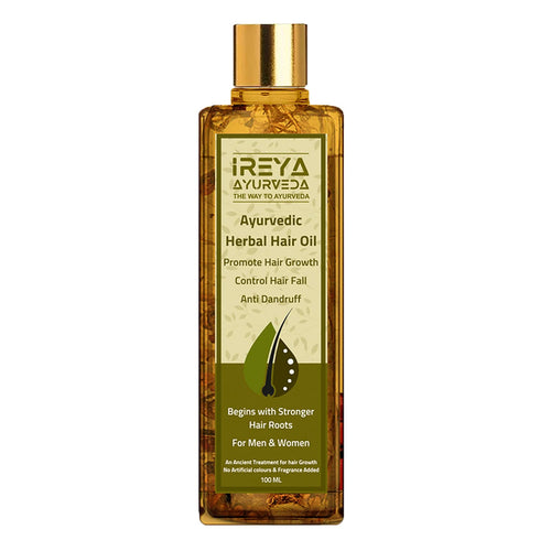 Herbal Hair Oil Ayurvedic Raw Herbs Mix Oil Multipurpose Hair Oil for Hair Growth and Anti Dandruff, Hair Fall Control, Thick and Long Hair 100ml...