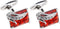 Create idea Pair of Red Crystal Cufflinks Fashion Classic Shirt Cufflinks Sleeve Cuff Link Jewelry Delicate Gift for Men Father Groom Clothing Dec...