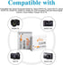 NB-6L NB-6LH Battery and 3 Slots LED Display Charger Replacement for Canon PowerShot D10 D20 ELPH 500 HS S90 S95 S120 SD770 SD980 SD1200 SD1300 SD...