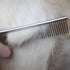 Pet Steel Comb with Rounded Ends Stainless Steel Teeth,metal Cat Dog Comb for Removing Tangles and Knots,Poodle Grooming Deshedding Tool, 7 1/2-in...