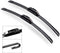 21"+19" Premium Windshield Wiper Blades All-Season Durable Stable and Quiet Silicone Wiper Blade Fit for Volkswagen Golf 1993-2006,Honda civic 200...