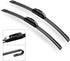 21"+19" Premium Windshield Wiper Blades All-Season Durable Stable and Quiet Silicone Wiper Blade Fit for Volkswagen Golf 1993-2006,Honda civic 200...