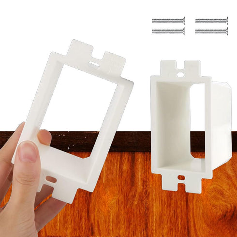 10 PCS BE1-2 Electrical Outlet Box Extenders with 20PCS Screws, 1-Gang Box Extender Single Gang Box Extender Electric Box Extender 1 Gang Power Ou...