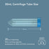 Autoclavable Polypropylene Centrifuge Tubes, Volume 50ml, White Printed Graduated Marks from 5ml to 50ml, Assembled Leak-Proof Screw Cap, Gamma St...