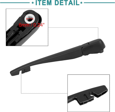 ACROPIX Rear Windshield Wiper Blade Arm Set Fit for Honda Odyssey - Pack of 2 Black...