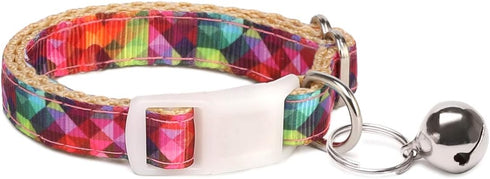 Pet Supplies, (Kaleidoscope Diamond) Cat Collar, Dog Collar, Cat Leash, Dog Leash, Cat Harness, Dog Harness, Small Dog Collar, Medium Dog Collar, ...