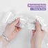 100 Pack Small Garbage Bags - White - Perfect for Desktop Trash Cans - Odorless...