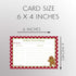 Recipe Cards 4x6 Double Sided 50 count Christmas Cookie Swap Holiday Xmas Baking Treat Exchange Bake Sale Polka Dots Spots Red Green Gingerbread (...