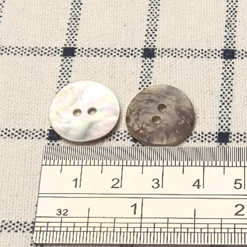 New Upick 11/13/15/23mm 100pcs Shell Buttons Sewing Craft Buttons 2 Holes (18mm)...