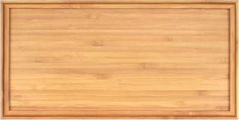 BambooMN Organic Bamboo Serving Tray, Vanity, Tea Serving, Appetizers, Snacks, Charcuterie Board, 11"x5.5"x0.6" - 1 Tray...