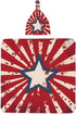 Star Stripes Baby Swaddle Blanket with Beanie Set, Newborn Receiving Blankets 35.4"X 35.4" USA Flag Soft Swaddle Wrap Baby Stuff for Infant Boy Gi...