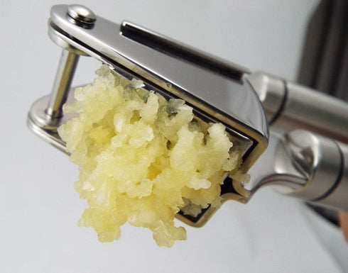 Best Garlic Press With Cleaning Brush - Solid 18/10 Stainless Steel Garlic Crusher Mincer Ginger Tools...