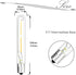 Bonlux LED T6.5 Exit Sign Clear Light Bulbs, 2W E17 Intermediate Base T6.5 LED Appliance Bulb (20W Incandescent Equivalent) for Refrigerator Freez...