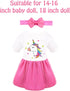 BNUZEIYI Baby Doll Accessories -Baby Doll Feeding and Caring Set with Diaper Bag Bottles for Girls Toys Gift, Stuff Doll Clothes fit 14-16 Inch Do...