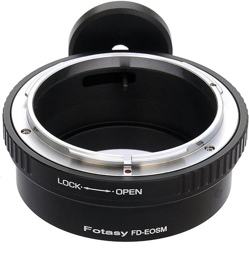 Fotasy FD Mount Lens to Cannon EF-M Adapter, FD EFM, FD EOS M, Tripod Mount, Infinity Focus, Compatible with Canon EOS M Mount Mirrorless Cameras ...