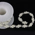 Jerler 1 Yard Pearl Rhinestone Trim, Inlaid Pearl Beaded Chain, Crystal Applique Ideal for DIY and Wedding Party Decoration Bridal Embellishments,...