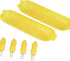 Chef Craft Select Plastic Corn Cob Dishes with Holders, 8.5 inch 2 dishes 4 corn cob holders, Yellow...