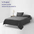 YnM Exclusive Cotton Duvet Cover for Weighted Blankets (Dark Grey, 41"x60")...