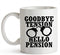 YouNique Designs Goodbye Tension Hello Pension - 11 Oz Portable Coffee Mug, Police Officer Retirement Gift for Men Women, Correctional Officer Cup...