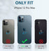 FNTCASE for iPhone 12-Pro-Max Phone Case: Military Grade Drop Proof Protection Mobile Cover with Kickstand | Matte Textured Rugged Shockproof TPU ...