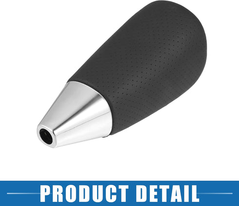 Automatic Transmission Gear Shift Knob for Toyota Land Cruiser 2008-2017 Black Cover Black Faux Leather Perforated...