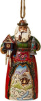 Jim Shore Heartwood Creek German Santa Stone Resin Hanging Ornament, 4.75”...