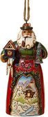 Jim Shore Heartwood Creek German Santa Stone Resin Hanging Ornament, 4.75”...