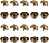 UNICRAFTALE 20Pcs 23mm Diameter Half Round Shank Blazer Buttons Metal Half Ball Dome Buttons Antique Bronze Sewing Buttons Alloy Shank Buttons for...
