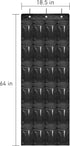 Over The Door Shoe Organizer - Space Saving Shoe Rack for Closet Door with 24 Pockets and Hook, Shoe Holder Back of Door Organizers for Shoes, Han...