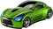 Cool Sport Car Shape 2.4GHz Wireless Mouse Optical Cordless Mice with USB Receiver for PC Laptop Computer 1600DPI 3 Buttons Green...