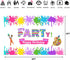 Art Party Theme Birthday Backdrop Let's Paint Background Dress for a Mess Art Graffiti Wall Brush Event Party Decorations Girl Baby Shower Newborn...