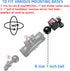 iMESTOU Action Camera Riding Mount with Three-Claw Joint for Gopro Motion Cameras, 1“ Ball Head 360° Adjustable Fits for RAM 1" Ball Bike Phone Mo...