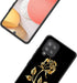for Galaxy A42 5G Case, Phone Case Silicone Black with Rose Pattern Design Ultra Slim Shockproof Soft TPU Girls Women Protective Cover Skin for Sa...