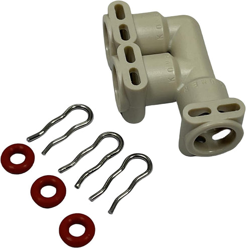 Fluid connector F-form 66821 for Jura Thermoblock 2003,Fully automatic coffee machine water line, steam connection joint (applicable to a variety ...