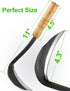 Japanese Weeding Sickle Hoe, 11" Gardening Hand Weeder Nejiri Kama Blade Tool Digging and Cutting Weed Remover, High-Carbon Steel One-Piece Moldin...