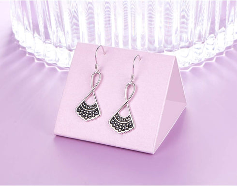 Sterling Silver RBG Dissent Collar Earrings Dangle Drop Stud Jewelry Gifts for Women Fan of Ruth Bader Ginsburg...